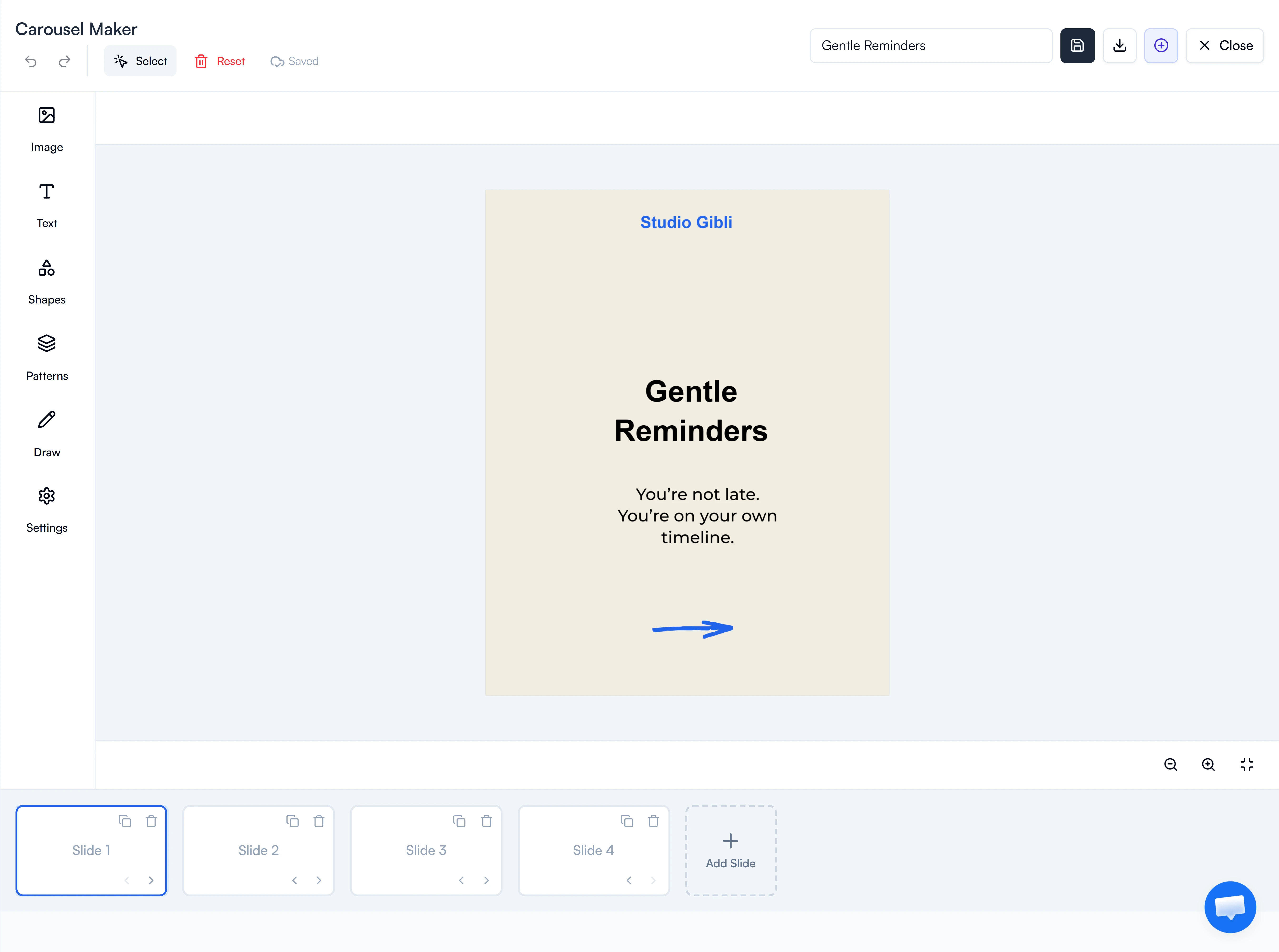 FeedBoss carousel maker with AI-generated slides